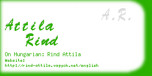 attila rind business card